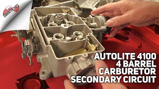 Autolite 4100 4 Barrel Carburetor Secondary Circuit [upl. by Derrek2]