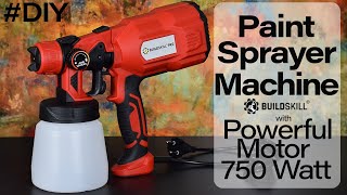 Paint Sprayer Machine  Buildskill Pro HVLP Sprayer  Setup and How to use  Full Review  DIY [upl. by Biondo]