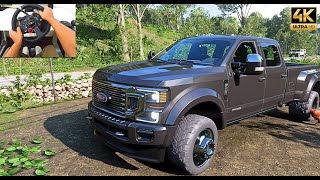 Ford F450 Super Duty OffRoading  Forza Horizon 5  Logitech G29 gameplay [upl. by Atneuqal]