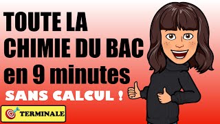 TOUT LE PROGRAMME de CHIMIE en 9 mn  Lessentiel à retenir pour le bac [upl. by O'Driscoll]