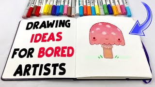 Easy Drawing Ideas for Bored Artists sketch with me [upl. by Shriner55]