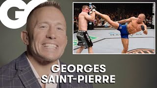 La légende du MMA Georges SaintPierre revient sur sa carrière pour GQ  GQ [upl. by Aicirtap996]