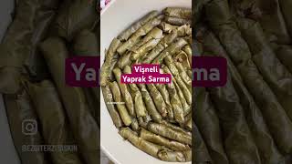 Vişneli Yaprak Sarma yapraksarmavişnesarmamezetarifleri [upl. by Nylrehs]