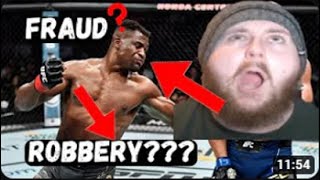 MMA GURU REACTS to Gane Getting ROBBED by Francis Ngannou Mr Jewru Reupload [upl. by Roxanne]