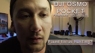 DJI Osmo Pocket Firmware v01060020  Released 2nd April 2019 [upl. by Annirak]