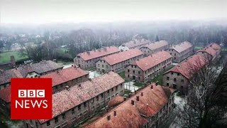 Auschwitz Drone video of Nazi concentration camp  BBC News [upl. by Laufer443]