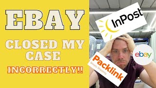 Ebay Closed My Case Without Checking The Tracking Inpost Packlink Ebay Issues [upl. by Lesslie]