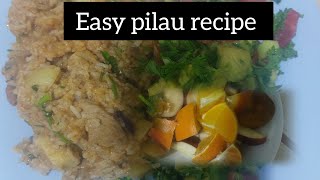 EASY PILAU RECIPE  SAVE AND TRY food pilauricehomemadefoood [upl. by Jesh]