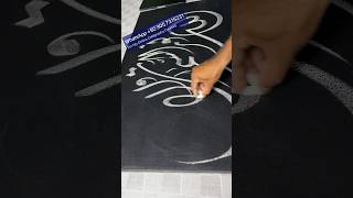 Diwani arabic Calligraphy with Chalk  paintastic Valley [upl. by Danais201]