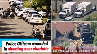 3US Marshals dead officers wounded in shooting near Charlotte—one suspect dead 2 others detained [upl. by Neilson]