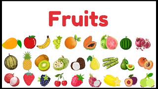 Learn Fruit Name in English for Kids  Educational Videos  Vocabulary for Kids  fruits kids [upl. by Ijic628]