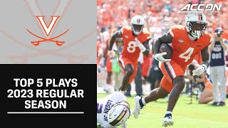 2023 Virginia Cavaliers Football  Top 5 Plays [upl. by Nerag756]