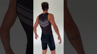 MENS SLEEVELESS TRI SUIT BLACK triathlon [upl. by Cormac]