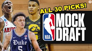 2022 NBA Mock Draft 40 ALL 30 FirstRound Picks  CBS Sports HQ [upl. by Vastha]