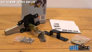 Key Lockable Long Throw Gate Locks [upl. by Sherm325]