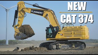 New Cat 374 Loading Trucks 8K [upl. by Gwyneth]