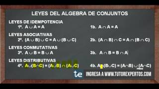 Leyes del Algebra de Conjuntos [upl. by Va895]