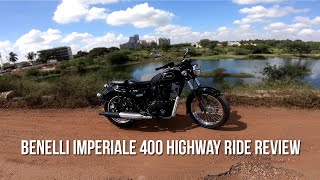 Benelli Imperiale 400 Highway Ride Review [upl. by William]