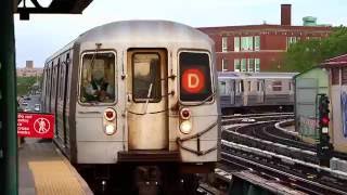 MTA New York City Subway  205th Street Bound R68 D Train  25th Avenue [upl. by Socher120]