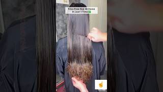 Frizz Free Hair At Home In 1 Time  Get Korean’s Straight HairSilky amp Smooth Hair Naturally shorts [upl. by Garnette]