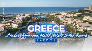 Lindos Princess Beach Resort amp Spa Rhodos Greece 2024 Walk from the room to the beach [upl. by Regazzi747]