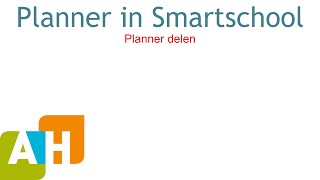 Planner in Smartschool  2  Planner delen [upl. by Divad]