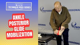 How to improve ankle dorsiflexion with posterior glide of the Talus  Technique Peek Series [upl. by Bilat]