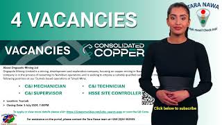 👲🤵👰🧑‍🍼Vacancies Ongopolo Mining Limited 4 Vacancies Tshudi Mine Closing Date 5 Jul 2024 [upl. by Ahsirek]