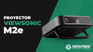 ViewSonic M2e  Proyector de 1080p de 1000 lúmenes LED altavoces Bluetooth USB C y WiFi [upl. by Amahcen745]