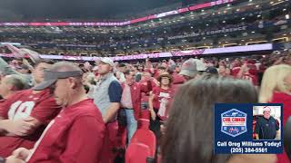 Alabama fans sing Rammer Jammer after knocking off 1 Georgia in the 2021 SEC Championship [upl. by Anaihs]