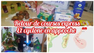 Un retour de courses Express cyclone Belal en approche on se prépare 🌪️⚡⛈️🌪️🌬️ et une gastro 🤢 [upl. by Etem]