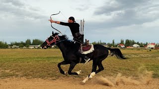 Horseback Archery in Kyrgyzstan 2024 [upl. by Aleak256]