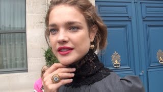 Fashion Week Paris 2010 2011 NATALIA VODIANOVA n1 [upl. by Yrak573]