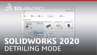 Whats New in SOLIDWORKS 2020  Detailing Mode [upl. by Anined]