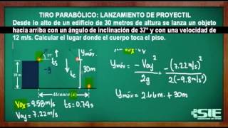 Problema De Lanzamiento De Proyectil No 2 [upl. by Oicapot]