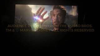 Avengers Endgame quotI Am Iron Manquot Audience Reaction [upl. by Odnomra]