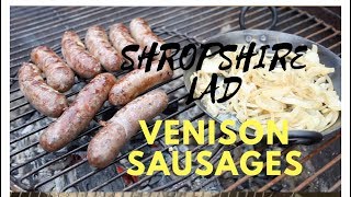 Home made Venison sausage  Cooking with fire  Charcoal grill [upl. by Selma]