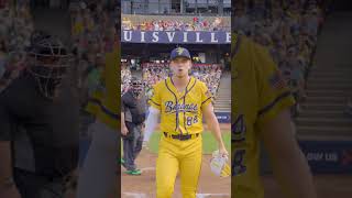 Is that Jack Harlow or The Savannah Bananas Pitcher shortswhatspoppinjackharlow musicbaseball [upl. by Moonier]