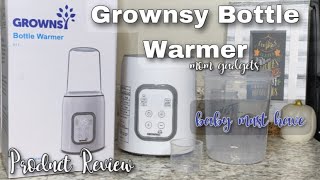 Grownsy Bottle Warmer  baby bottle warmer  GROWNSY BOTTLE WARMER REVIEW  BABY MUST HAVES [upl. by Rudolf3]