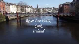 Cork City River Lee Walk Ireland Walking in Ireland [upl. by Einnij]