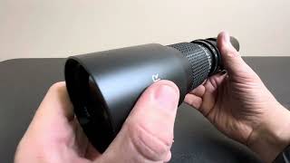 Vivitar 500mm Telephoto Lens [upl. by Ymaj]