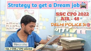 How I cleared ssc cpo in first attempt ssc cpo strategy ssc cpo kaise clear kre ssc cpo 2023 [upl. by Eislehc]