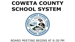 Coweta County School Board Meeting  10102023 [upl. by Rodmur]