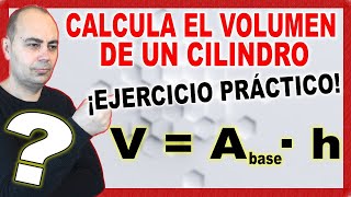 💥Calcula El VOLUMEN y CAPACIDAD En Litros De Un CILINDRO CON 3 metros Altura y 2 metros Diámetro💥 [upl. by Alilahk]