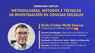 Metodologías Métodos y Técnicas de Investigación en Ciencias Sociales [upl. by Nire]