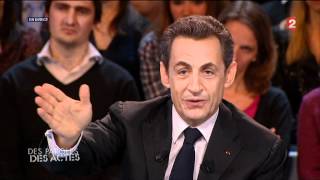 Des Paroles et des Actes  Sarkozy et les insultes 06032012 [upl. by Llerod]