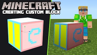 Creating Custom Blocks for Minecraft Bedrock Modelling Texturing and Coding Tutorial [upl. by Luapleahcim823]