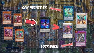 Kashtira Full Negate amp Lock Deck  Gameplay amp Decklist Yugioh Master Duel [upl. by Enellek]