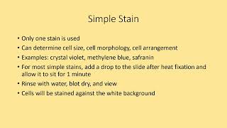 Simple Stain [upl. by My]