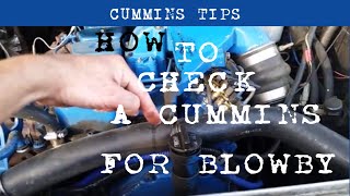 How To Check For Blow By On A Cummins [upl. by Vasiliki336]